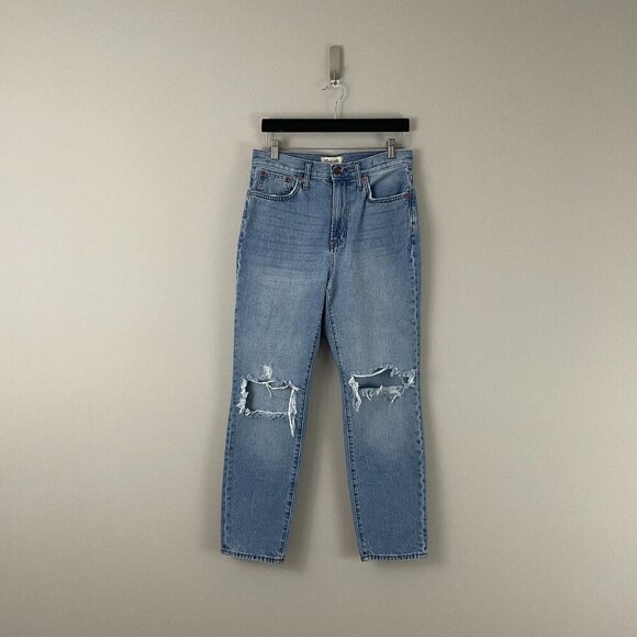 Madewell Denim - Madewell The Perfect Vintage Jean in Coope Wash Destroyed Edition Size 28